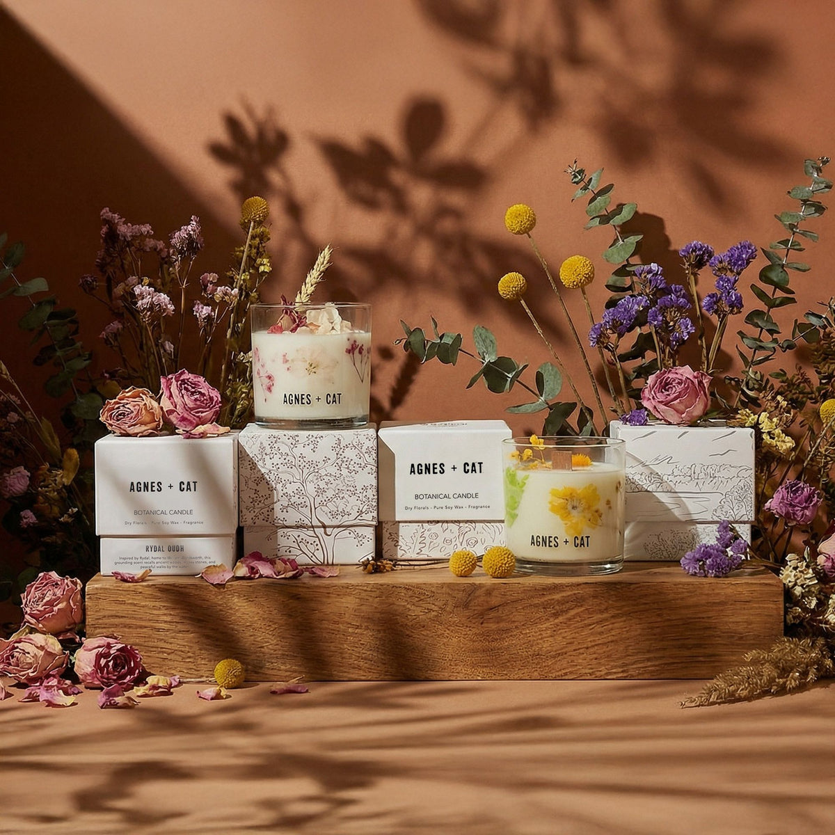 Agnes + Cat Botanical Soy Wax Candle - Roses of Sawrey