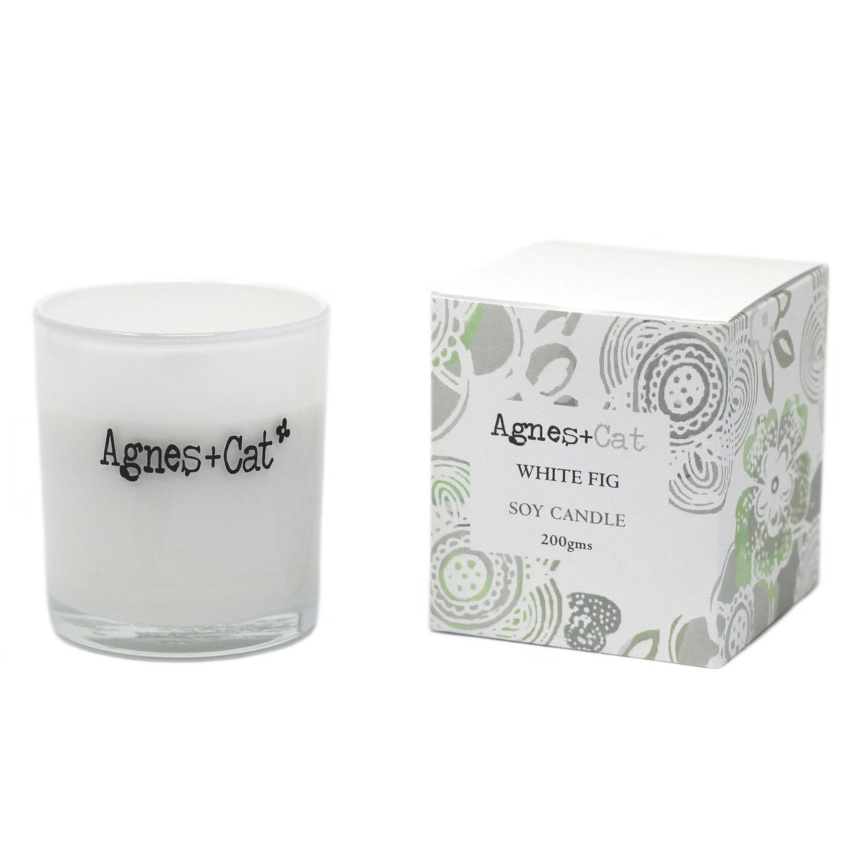 Agnes + Cat Votive Candle - White Fig