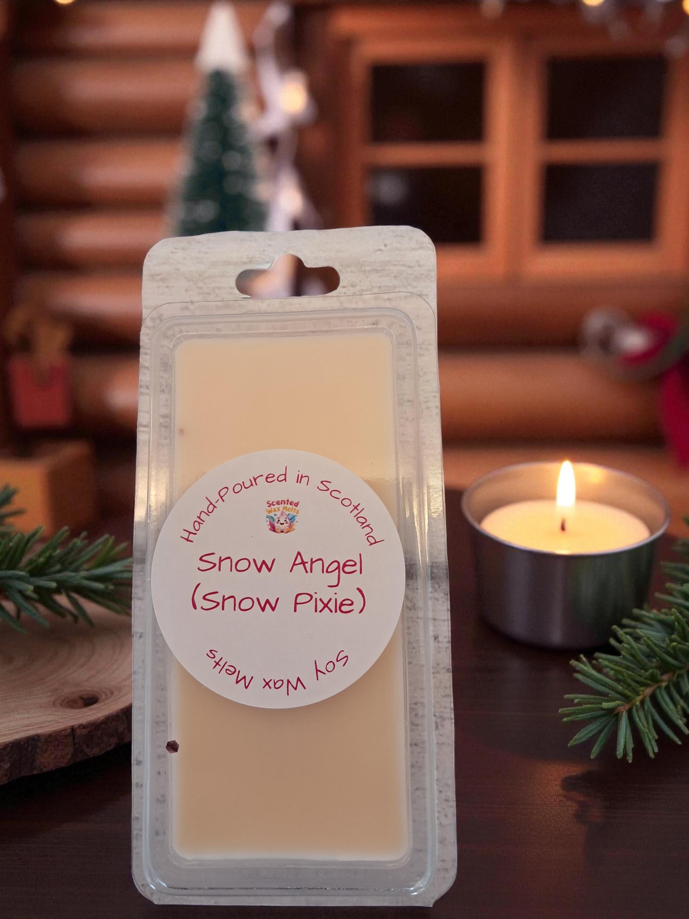 Snow Angel Soy Wax Melt Snap Bar, Hand-Poured