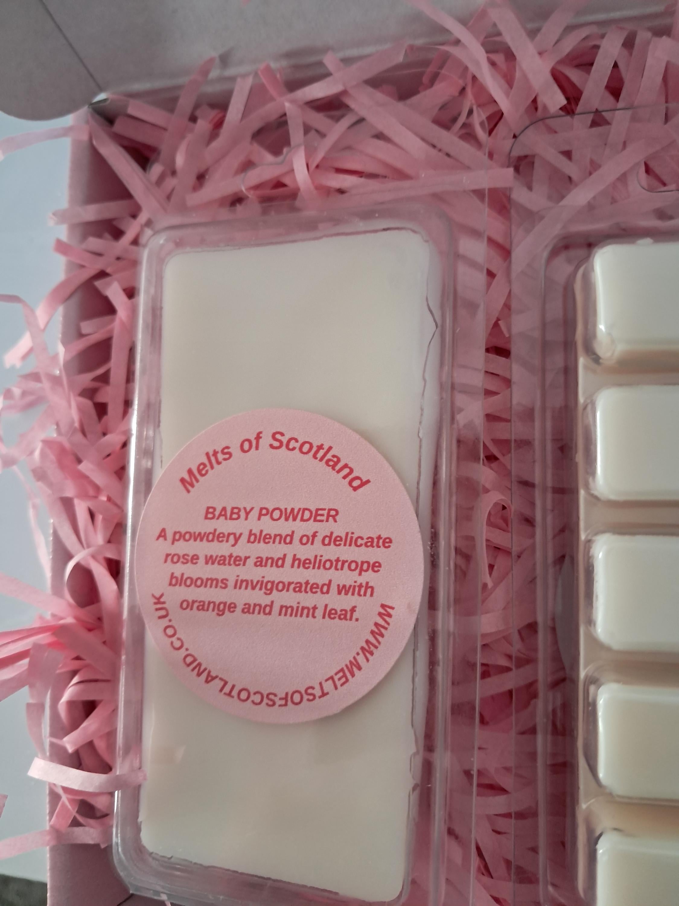 3 Baby Powder Highly Scented Eco Soy Wax Melts, Boxed