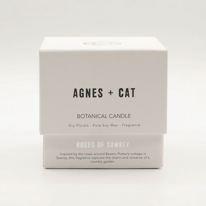 Agnes + Cat Botanical Soy Wax Candle - Roses of Sawrey
