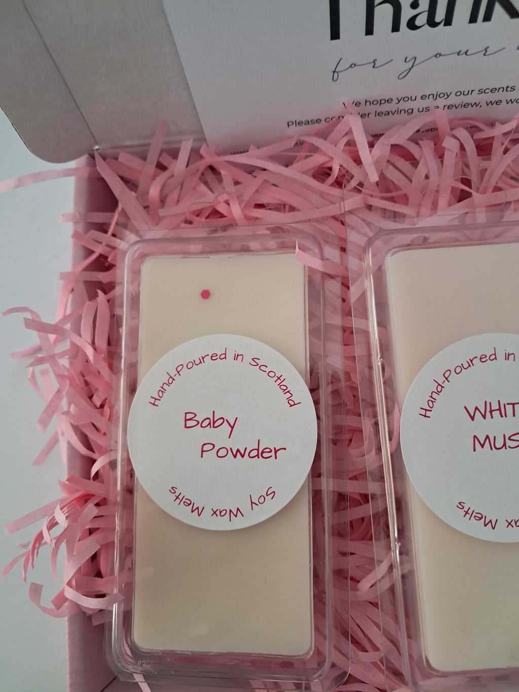 3 Assorted Highly Scented Eco Soy Wax Melts, Boxed