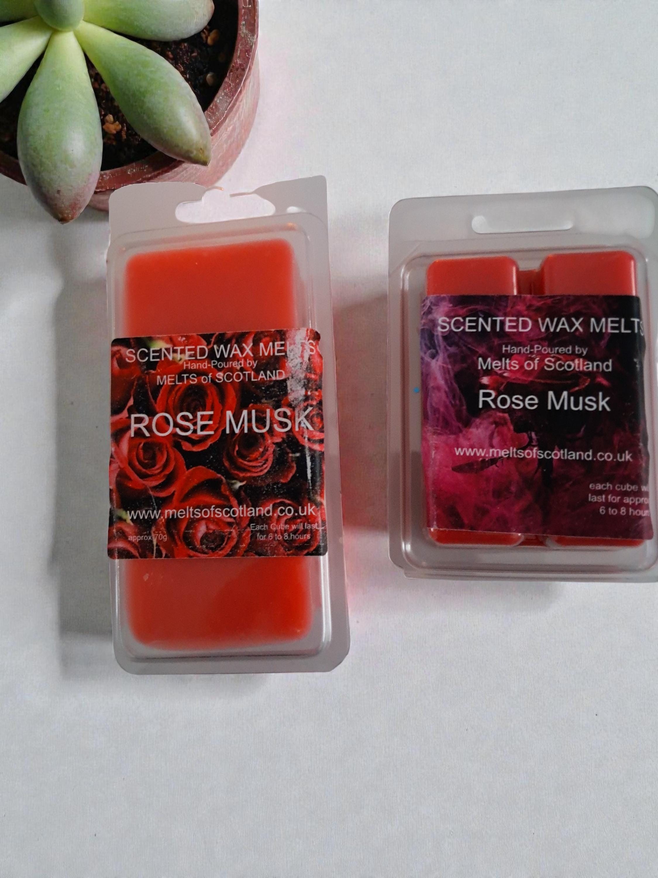 Rose Musk Highly Scented Wax Melts, Hand-Poured, eco soy wax