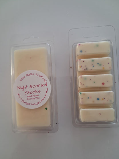 Night Scented Stock Soy Wax Melts | Vegan Friendly Snap Bar
