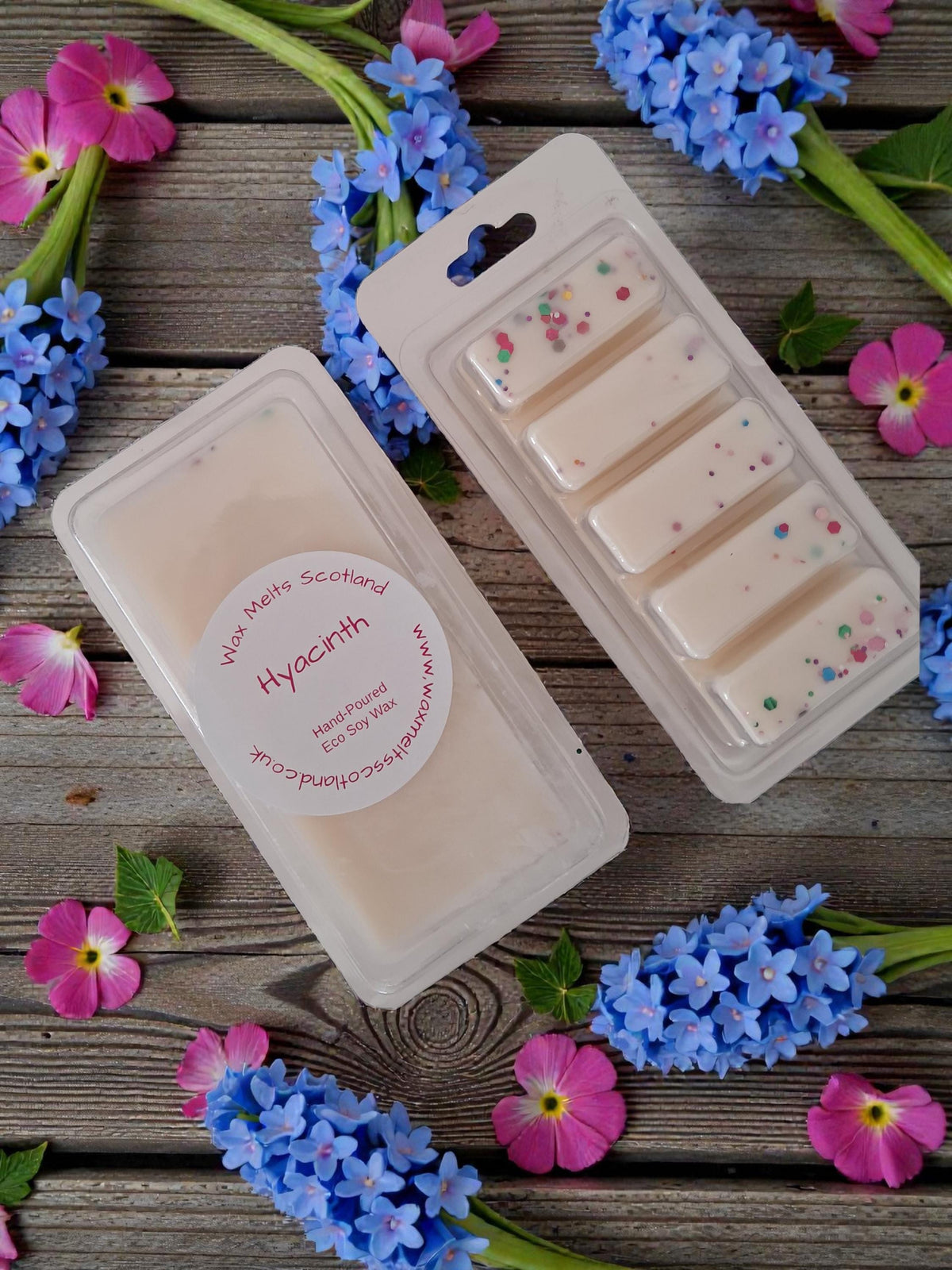 Hyacinth Soy Wax Melts | Floral Scented 5 Bar, Vegan Home Fragrance