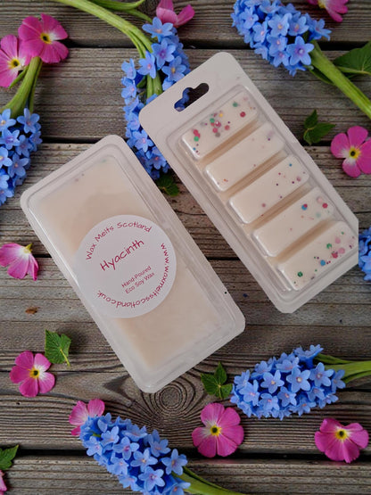 Hyacinth Soy Wax Melts | Floral Scented 5 Bar, Vegan Home Fragrance