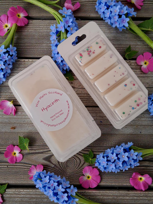 Hyacinth Soy Wax Melts | Floral Scented 5 Bar, Vegan Home Fragrance